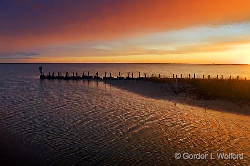 Powderhorn Lake At Sunset_30452.jpg - Photographed along the Gulf coast near Port Lavaca, Texas, USA.